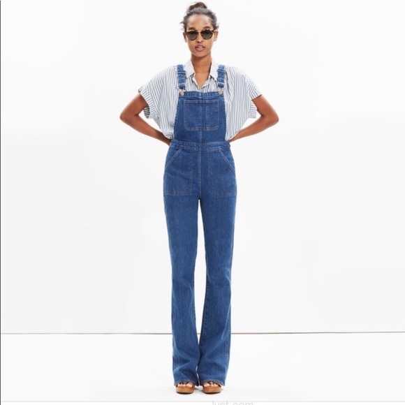 ISO Madewell Flea Market Flare Overalls size Large - Picture 2 of 2
